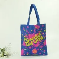 600D zils Oksfordas auduma iepirkumu maisiņš